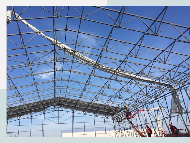 Шатровые ангары от 616 руб. в Назрани и Ингушетии