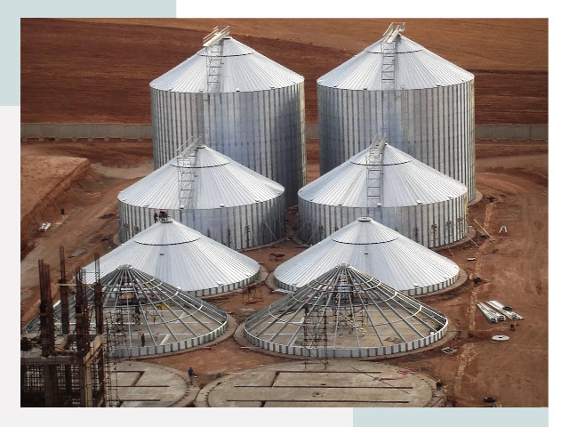 Строительство зерновых силосов в Назрани