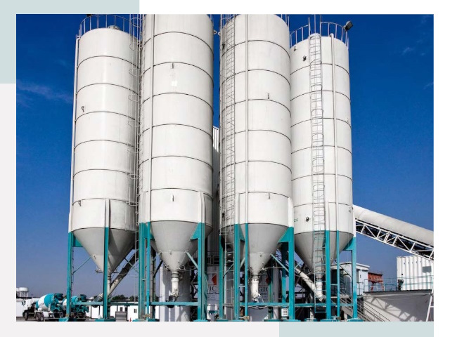 Строительство цементных силосов в Назрани