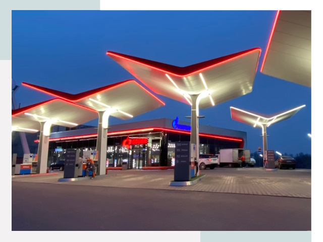 Навесы для АЗС в Назрани