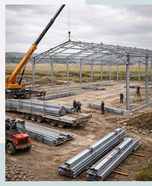 Строительство ангаров для сельхозтехники в Назрани под ключ